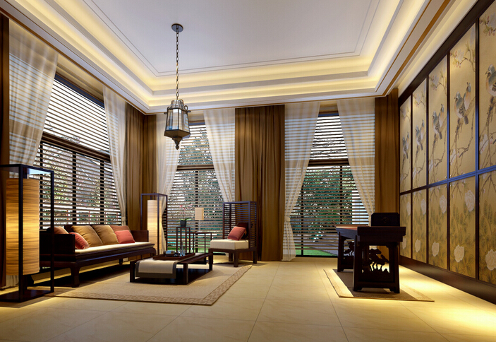 中式風(fēng)格書房裝修設(shè)計(jì)