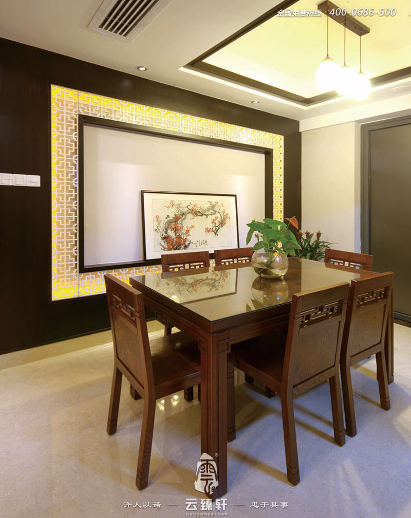 現(xiàn)代中式風(fēng)格的餐廳裝修效果圖