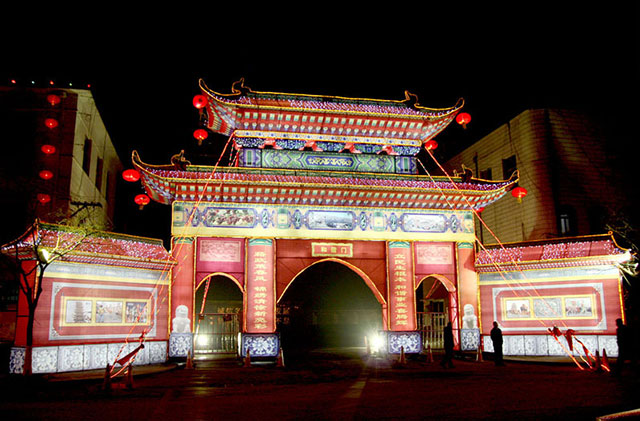 中式設計中的彩門樓