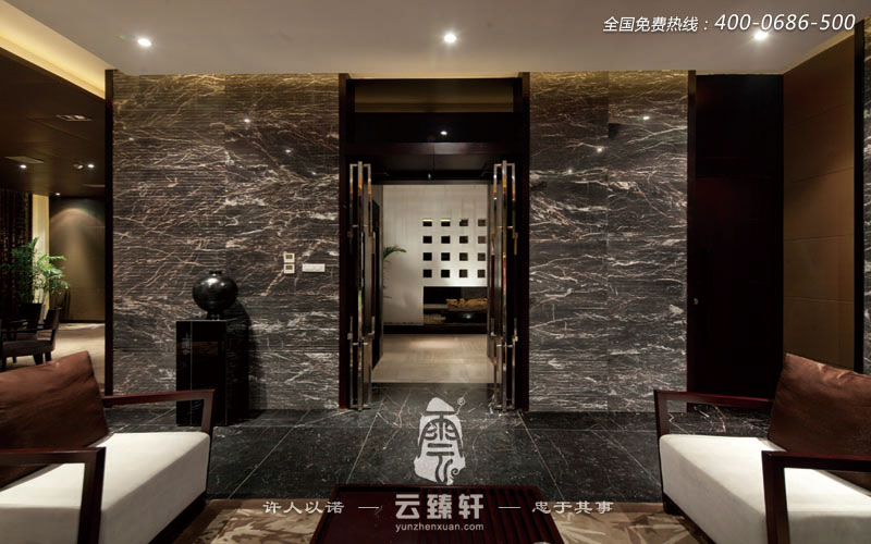 古樸簡(jiǎn)約的中式會(huì)所裝修