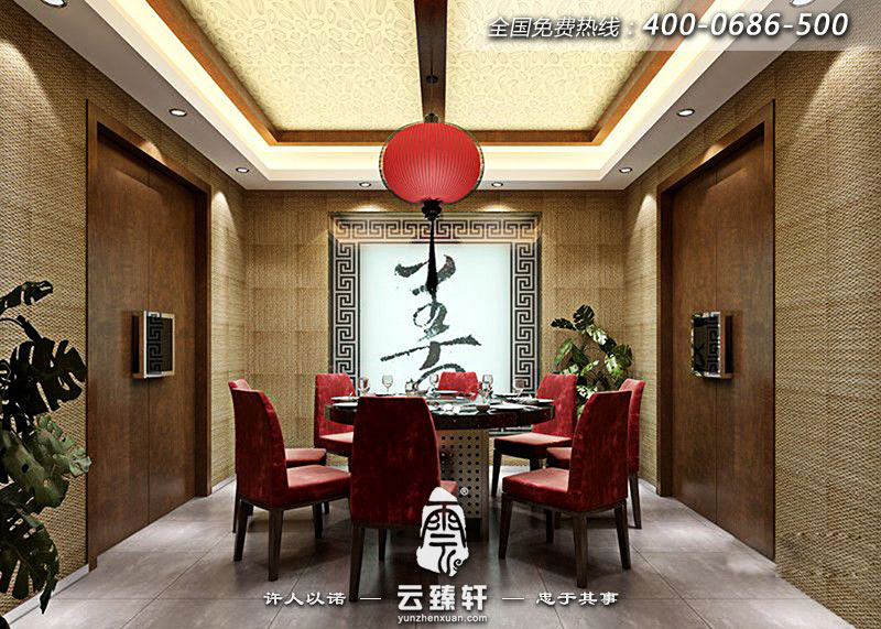 中式餐廳包間設(shè)計(jì)效果圖