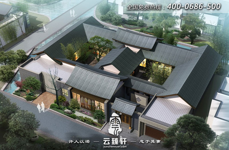 高端四合院設(shè)計(jì)效果圖