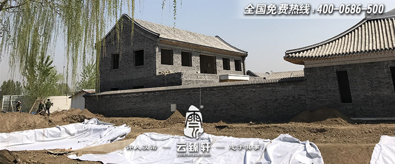 四合院外施工現(xiàn)場圖