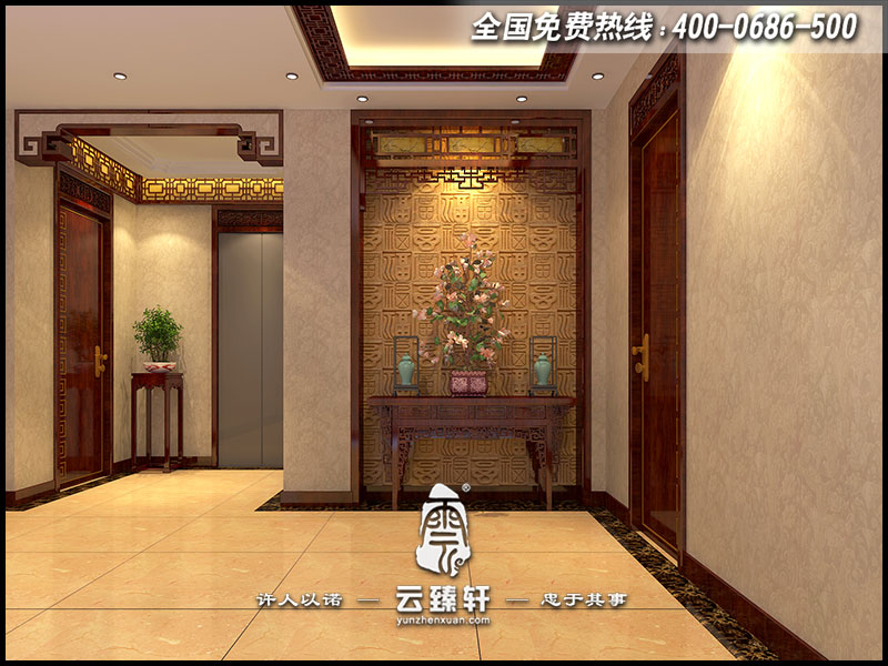 中式門廳設(shè)計效果圖